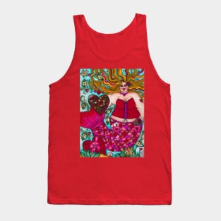 Valentine's Mermaid with Chocolates Tank Top